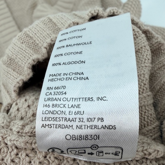 Free People Beach Hailee Waffle Oversized Cardigan Sweater Medium - Picture 4 of 6